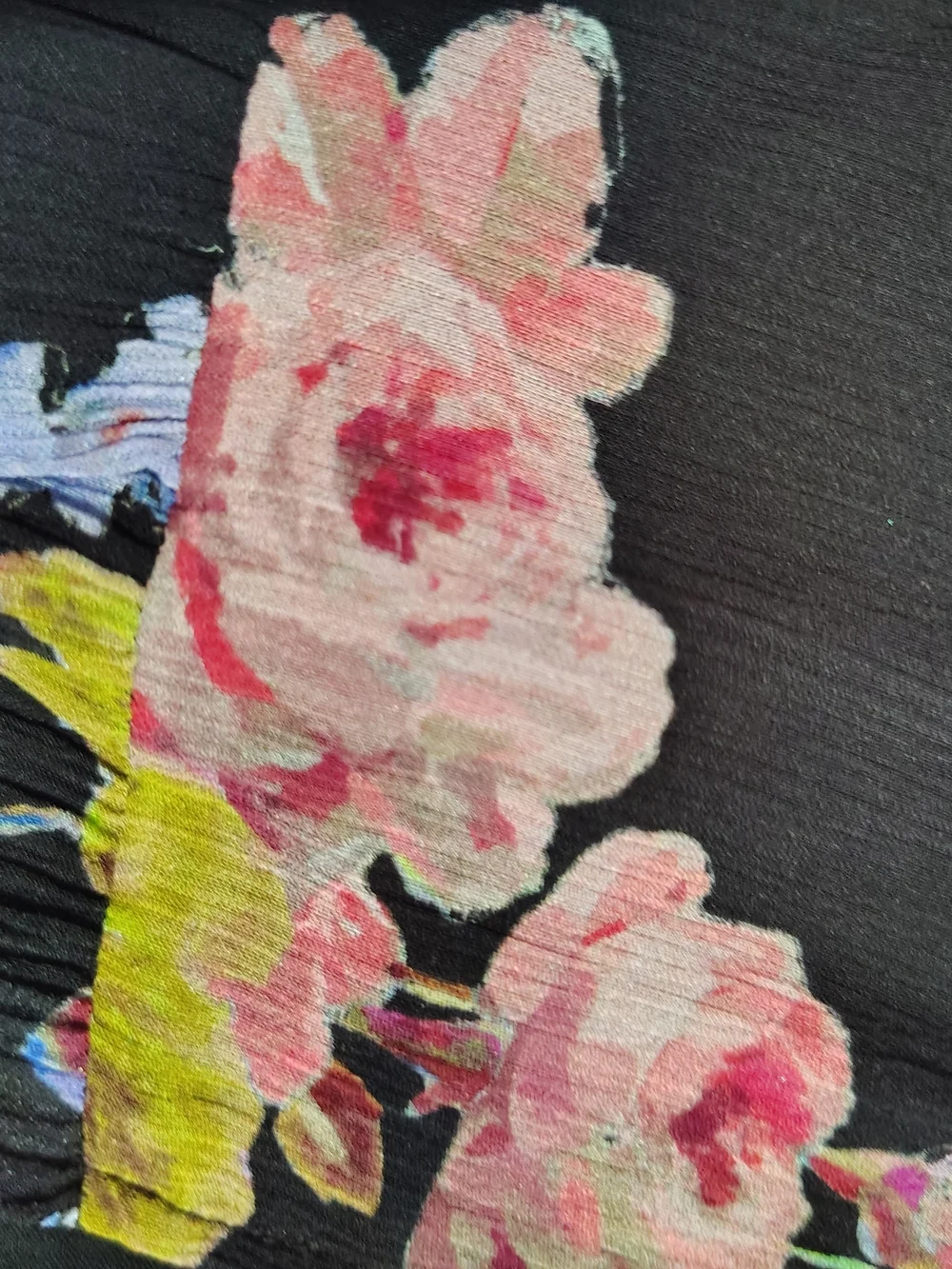 PAIGE Katharina Silk Floral Midi Dress Black Multi Smocked Waist Small‎